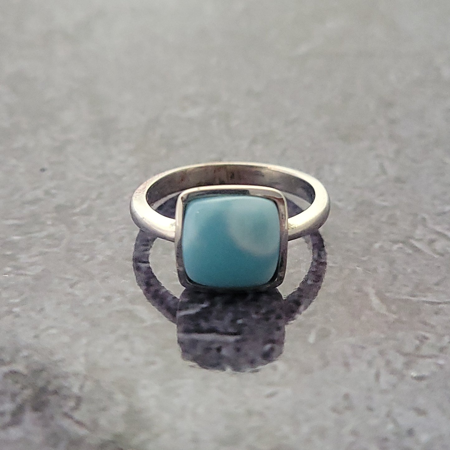 Silver Larimar Ring