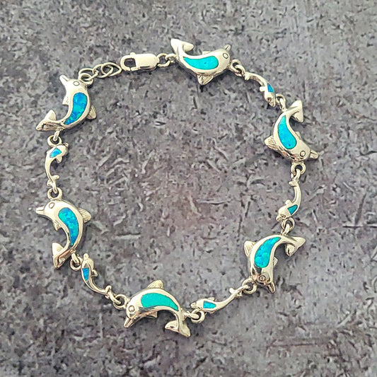 Sterling Dolphin Bracelet