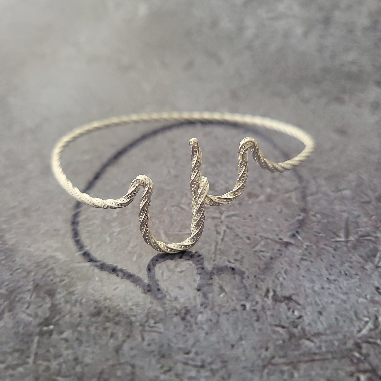 Sterling Horseshoe Bangle Bracelet