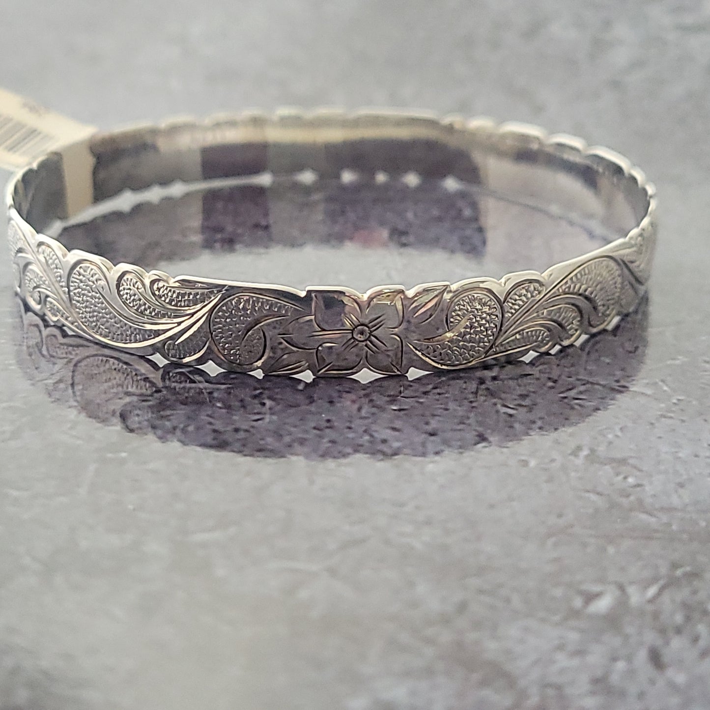 Engraved Bangle Bracelet