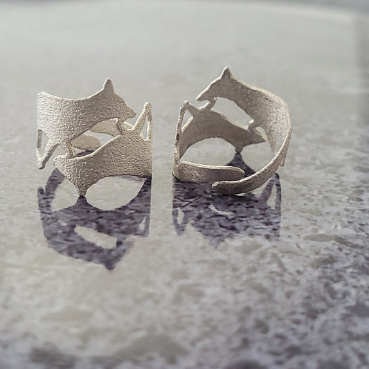 Sterling Wolf Ring