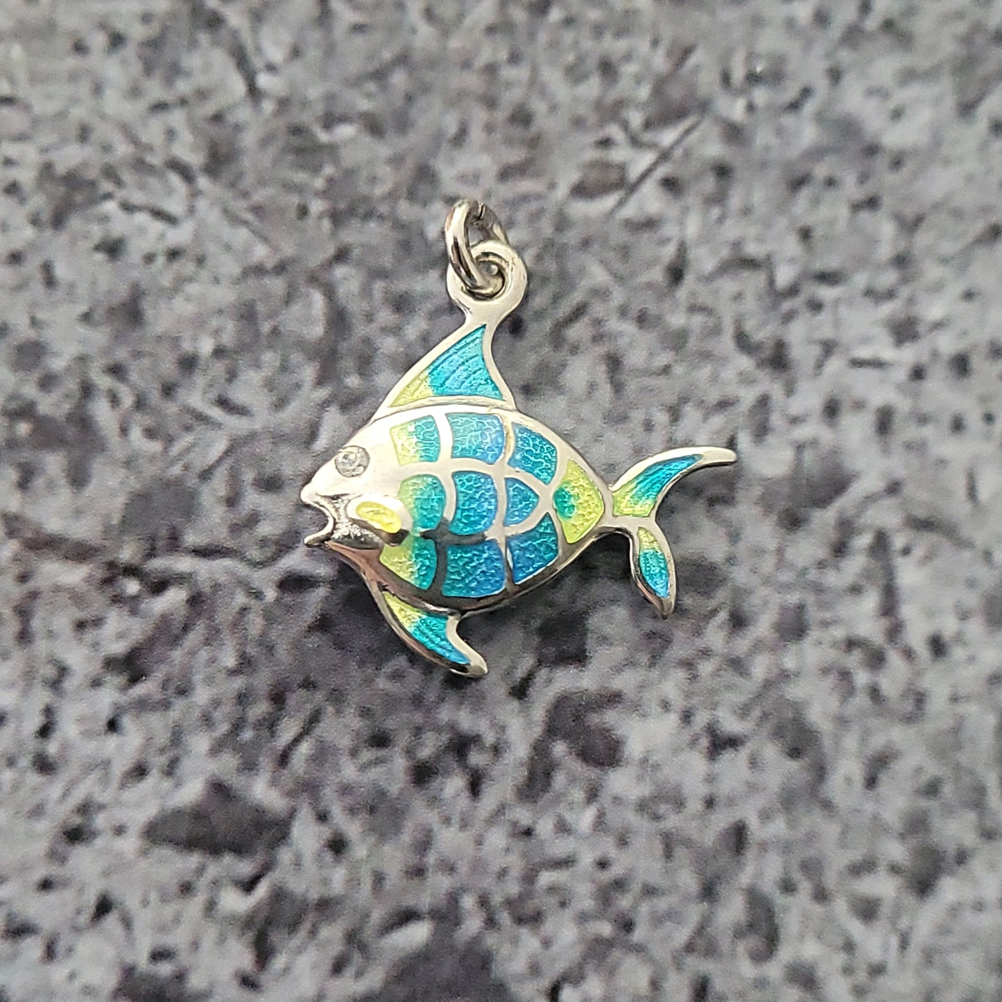 Enameled Fish Pendant/Charm
