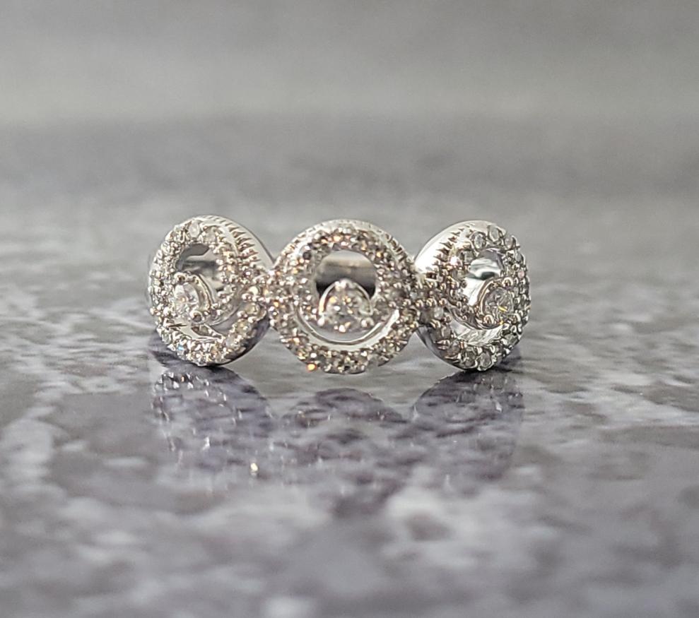 White Gold and Diamond Ring