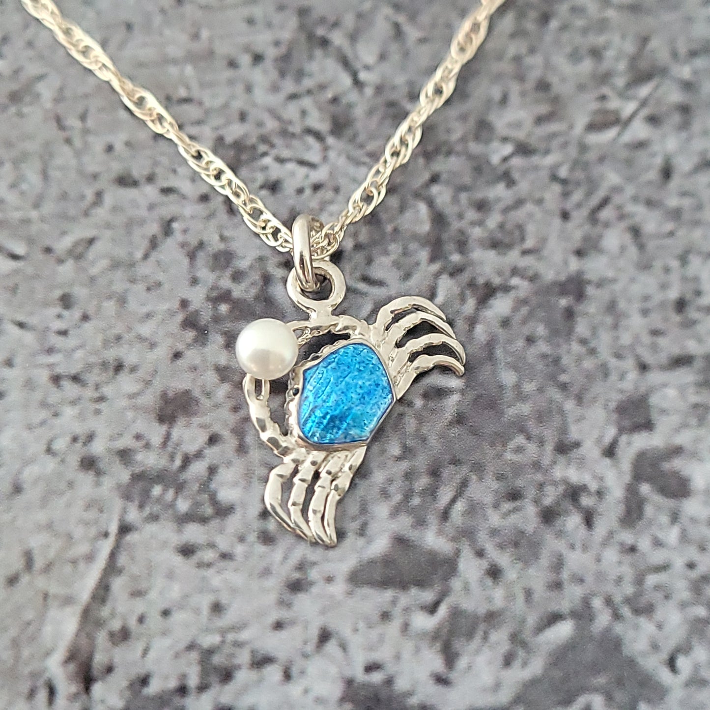 Sterling Crab Charm