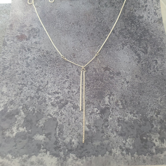 Sterling Box Chain Necklace