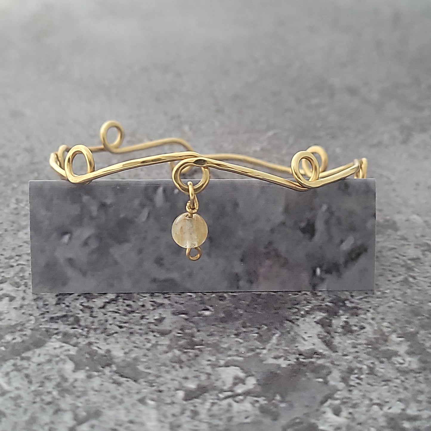 14k Wire Bangle Bracelet