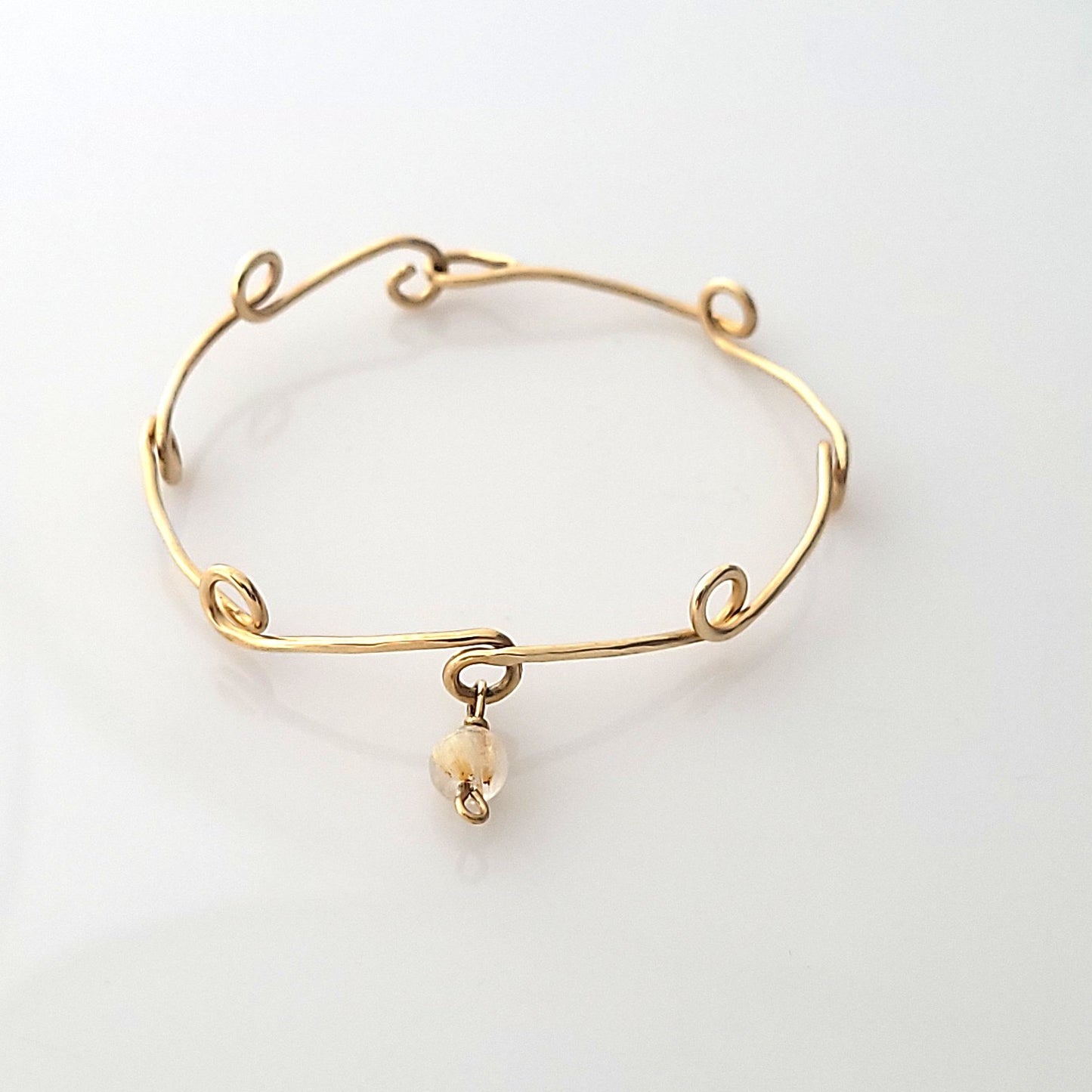 14k Wire Bangle Bracelet