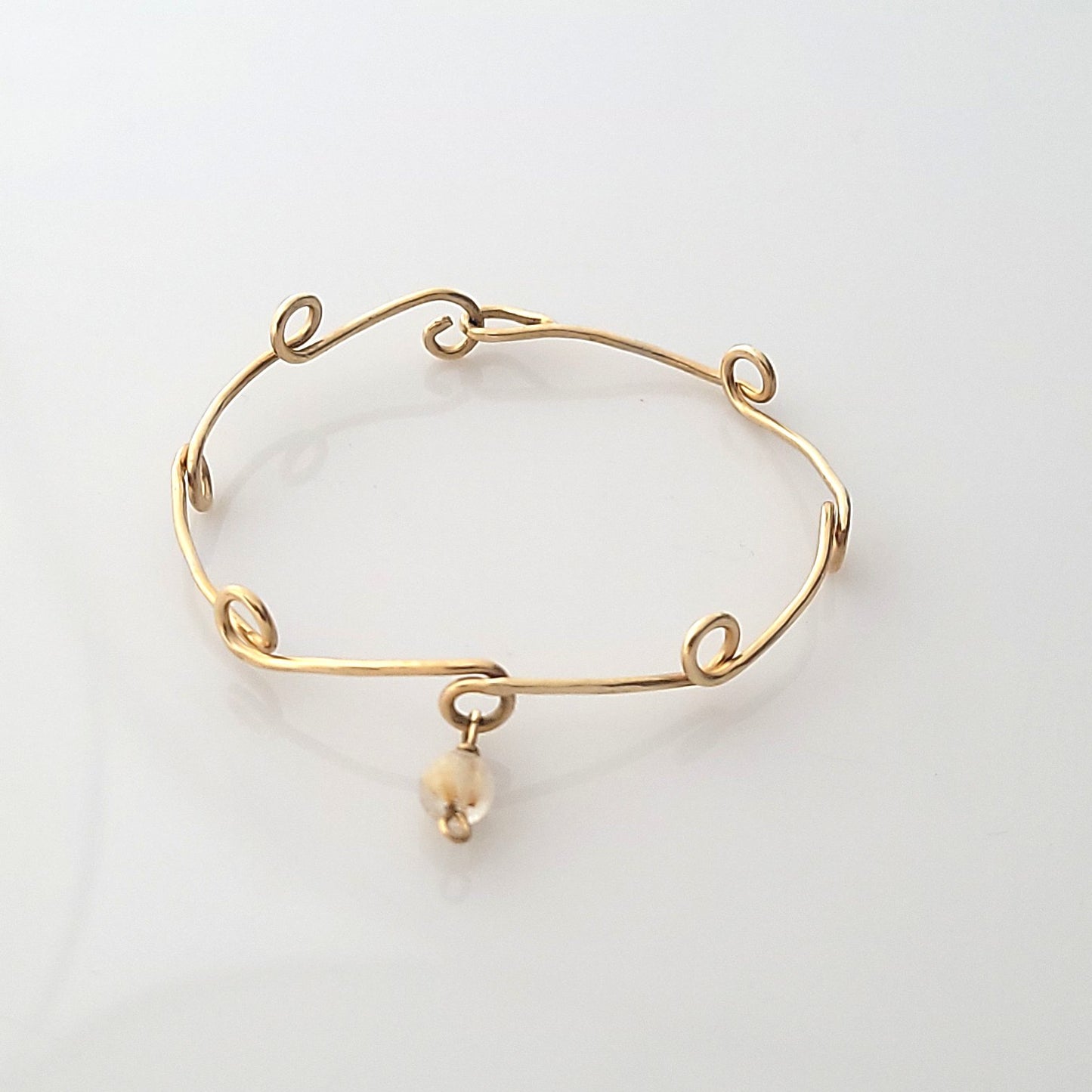 14k Wire Bangle Bracelet