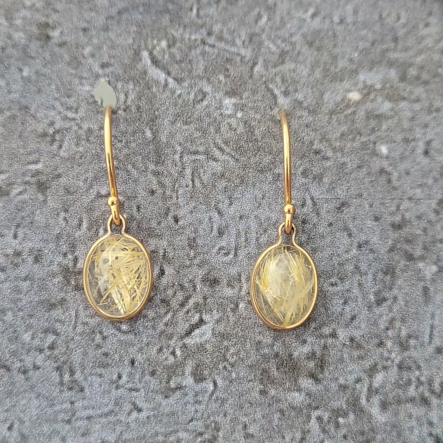 Rutilated Quartz Earrings