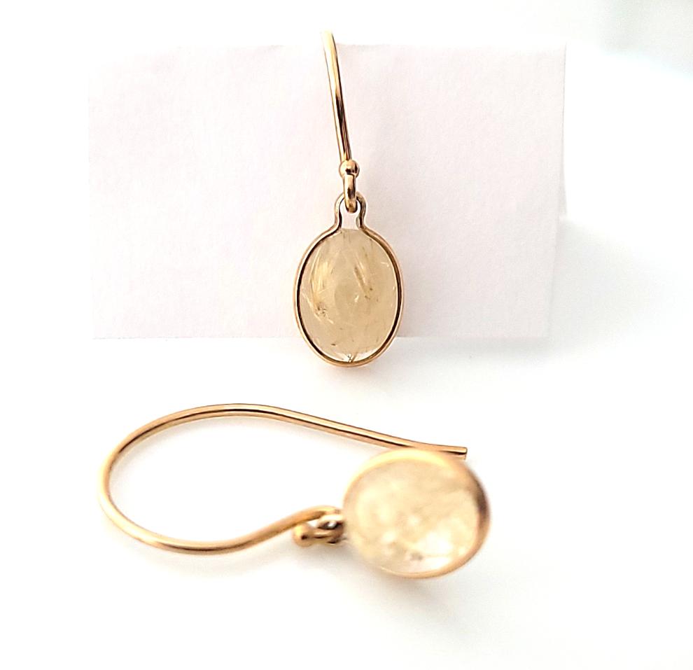Rutilated Quartz Earrings
