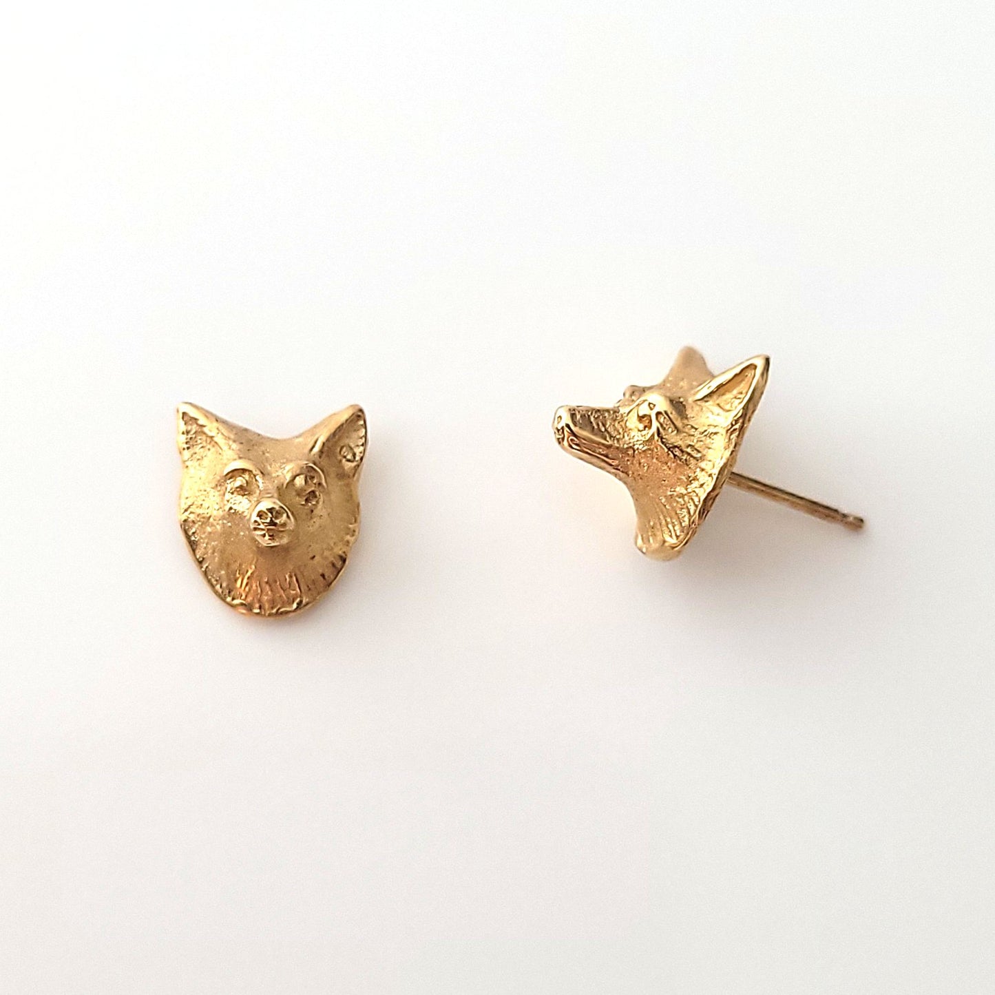 Fox Head Earrings