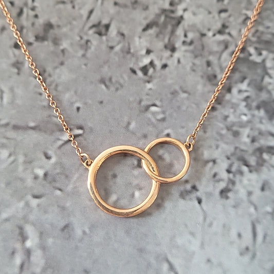 Rose Gold Circle Necklace