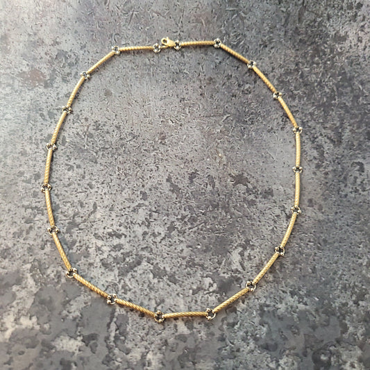 10k Two Tone Necklace