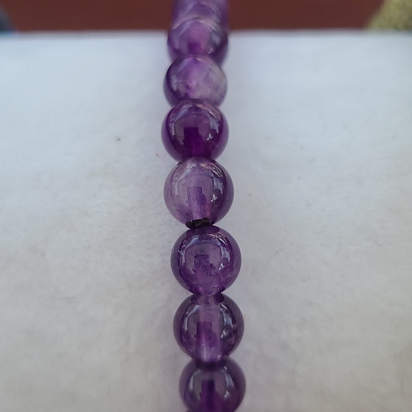 Amethyst stretch bracelet