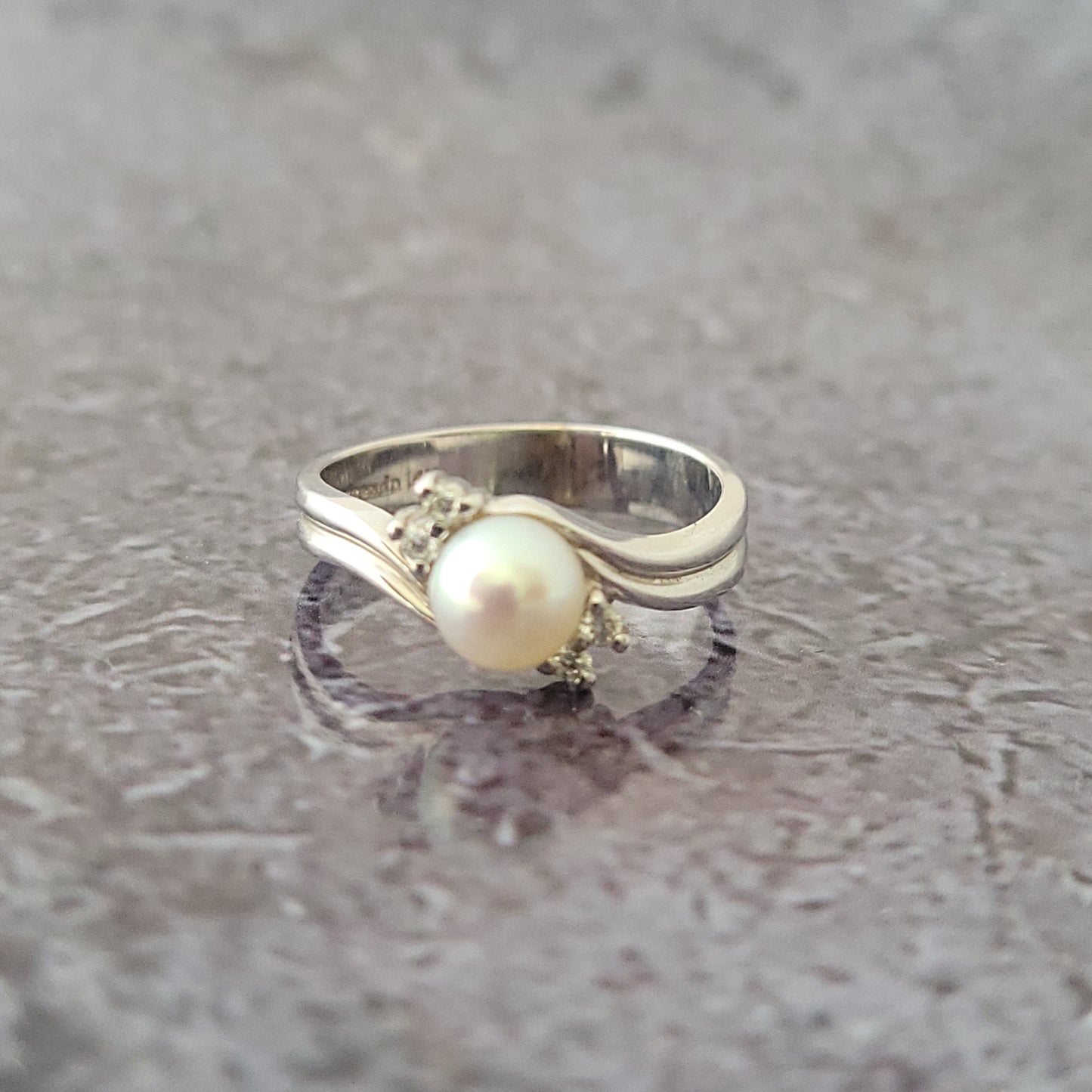 Pearl and Diamond Ring