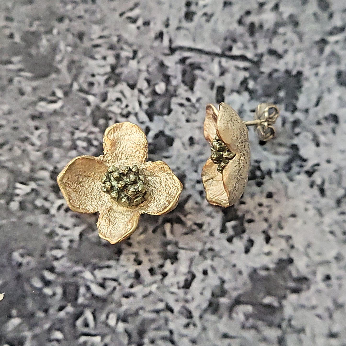 Dog Wood Earrings