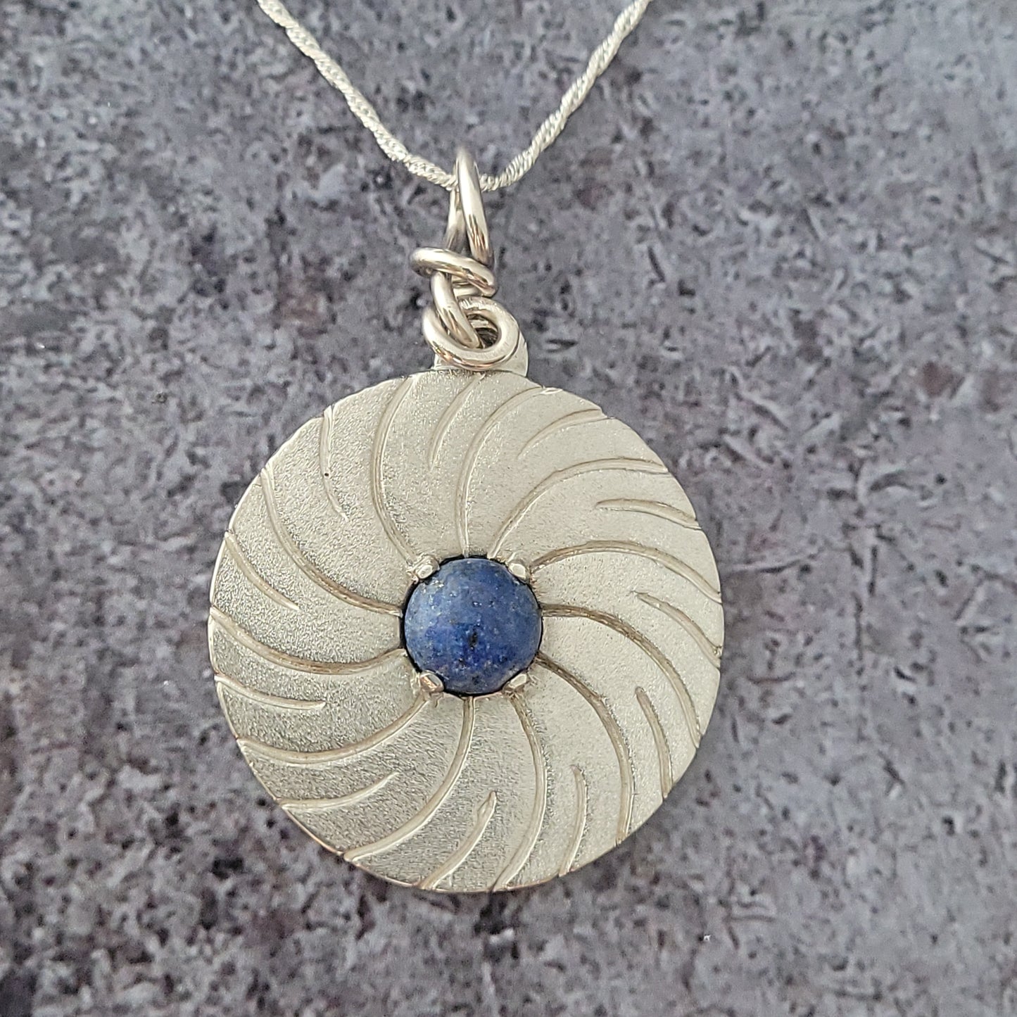 Large Millstone with Lapis