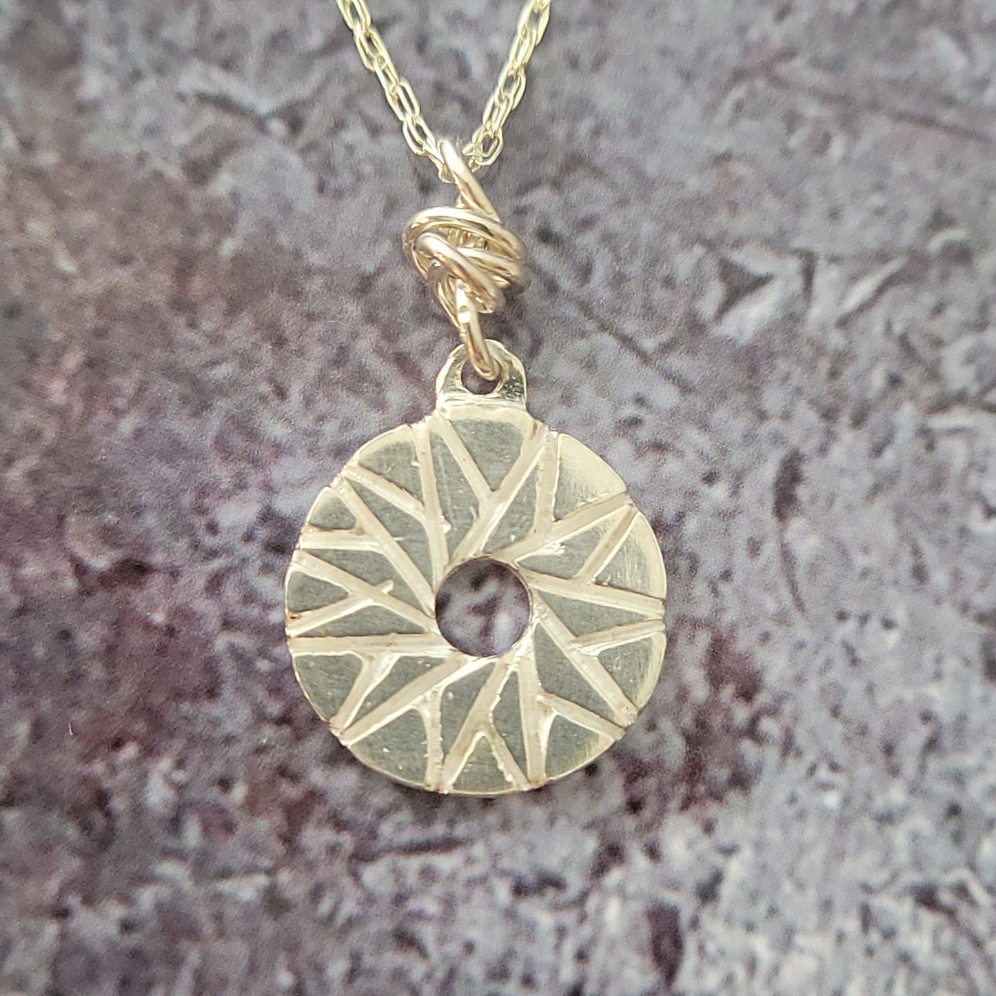 Small Star Millstone Pendant
