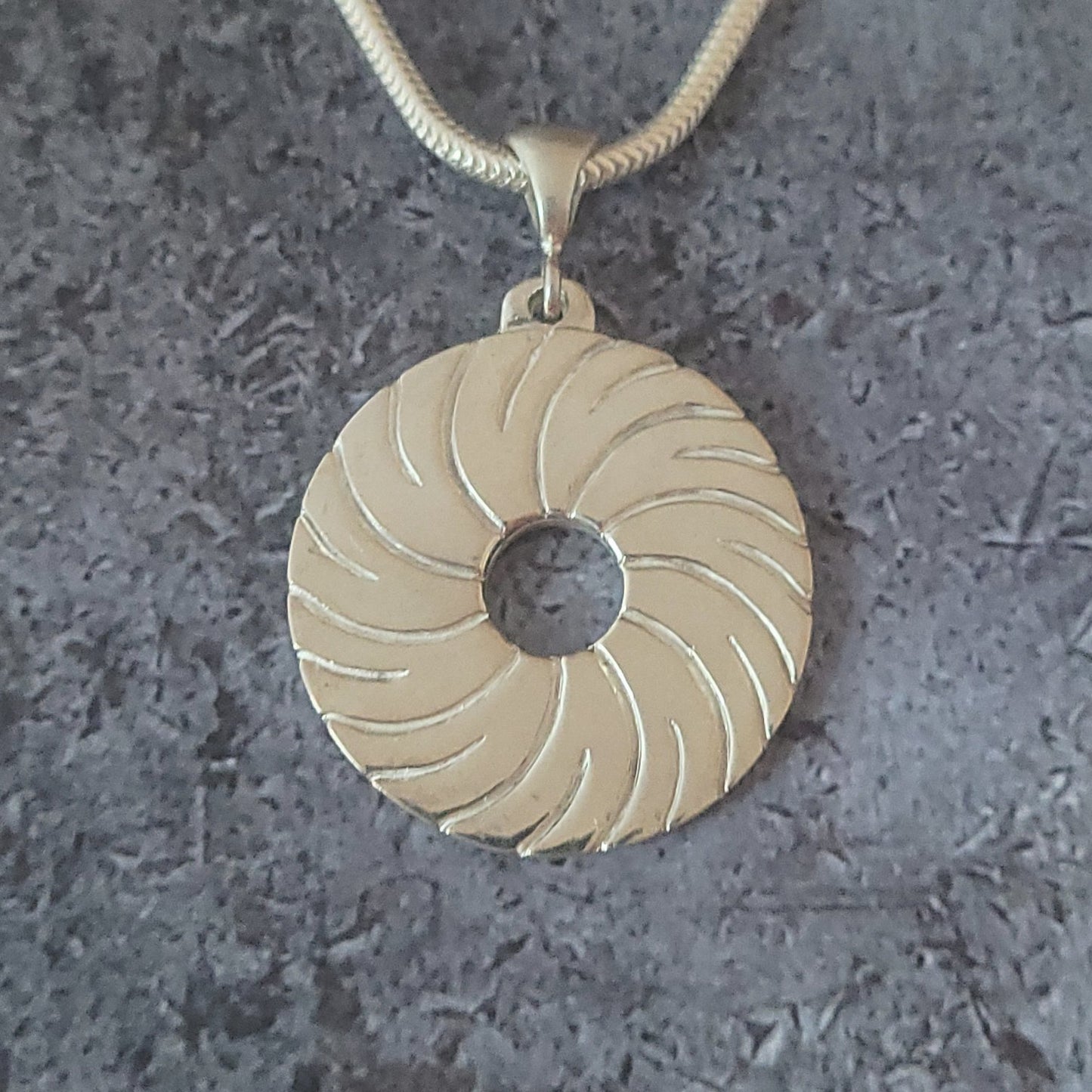 Large Polished Millstone Necklace