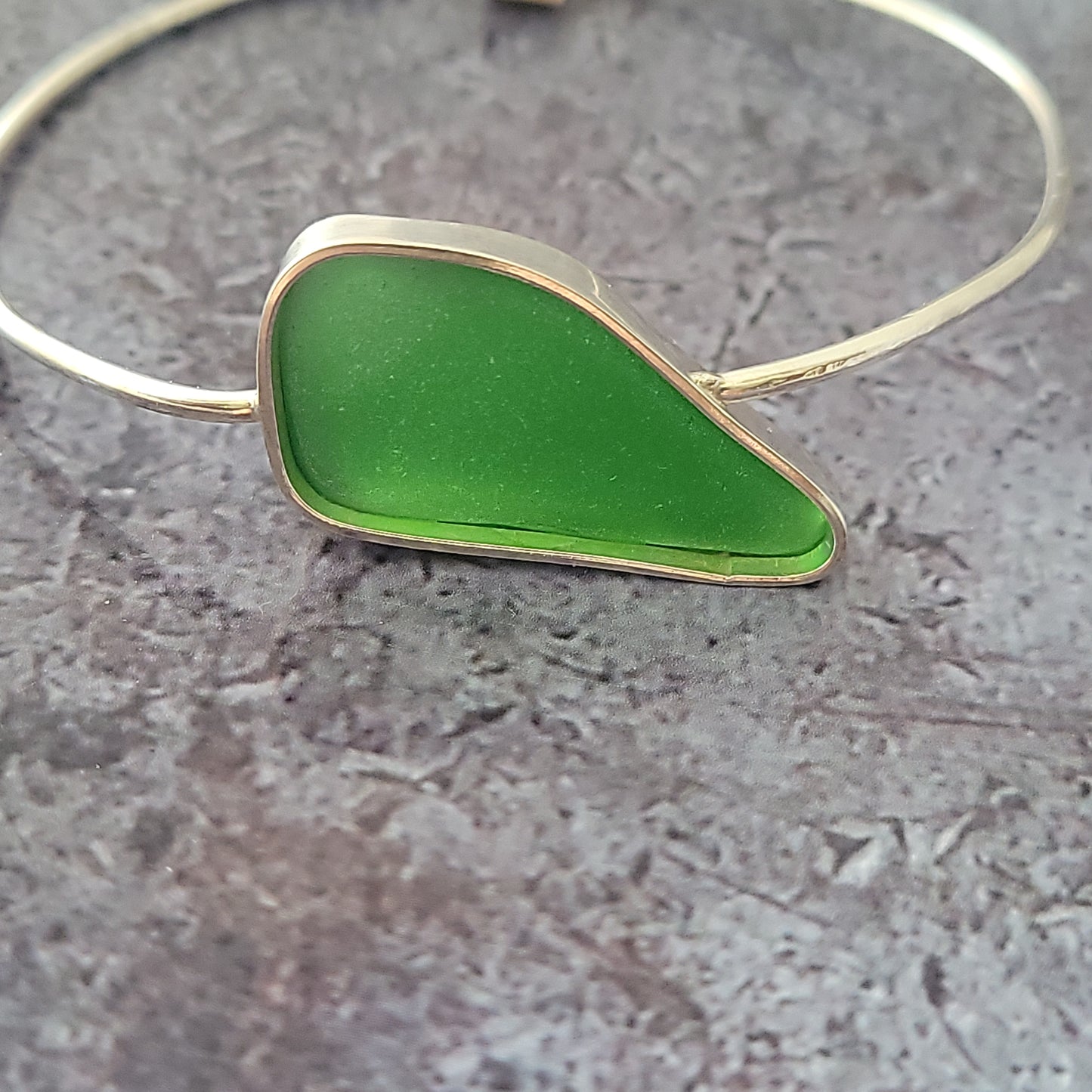 Sterling Sea Glass Bracelet