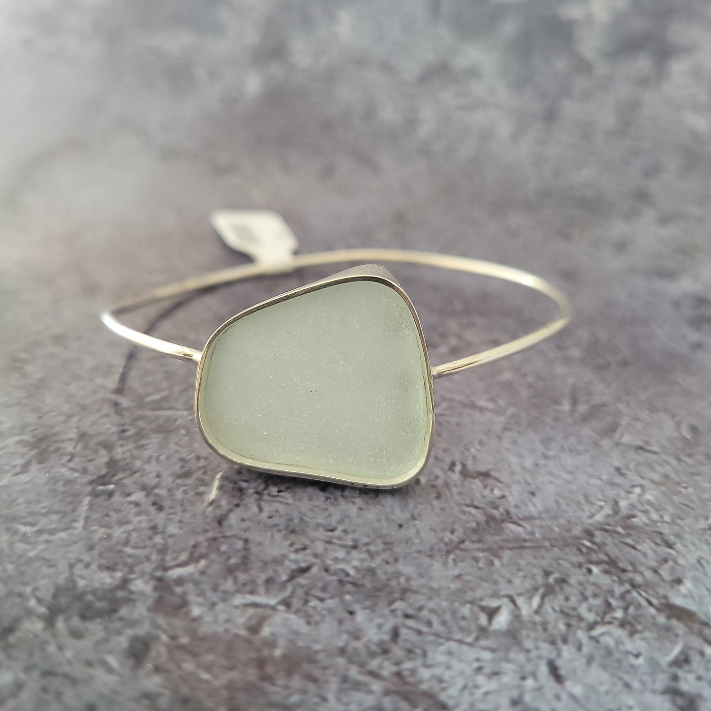 White Sea Glass Bracelet