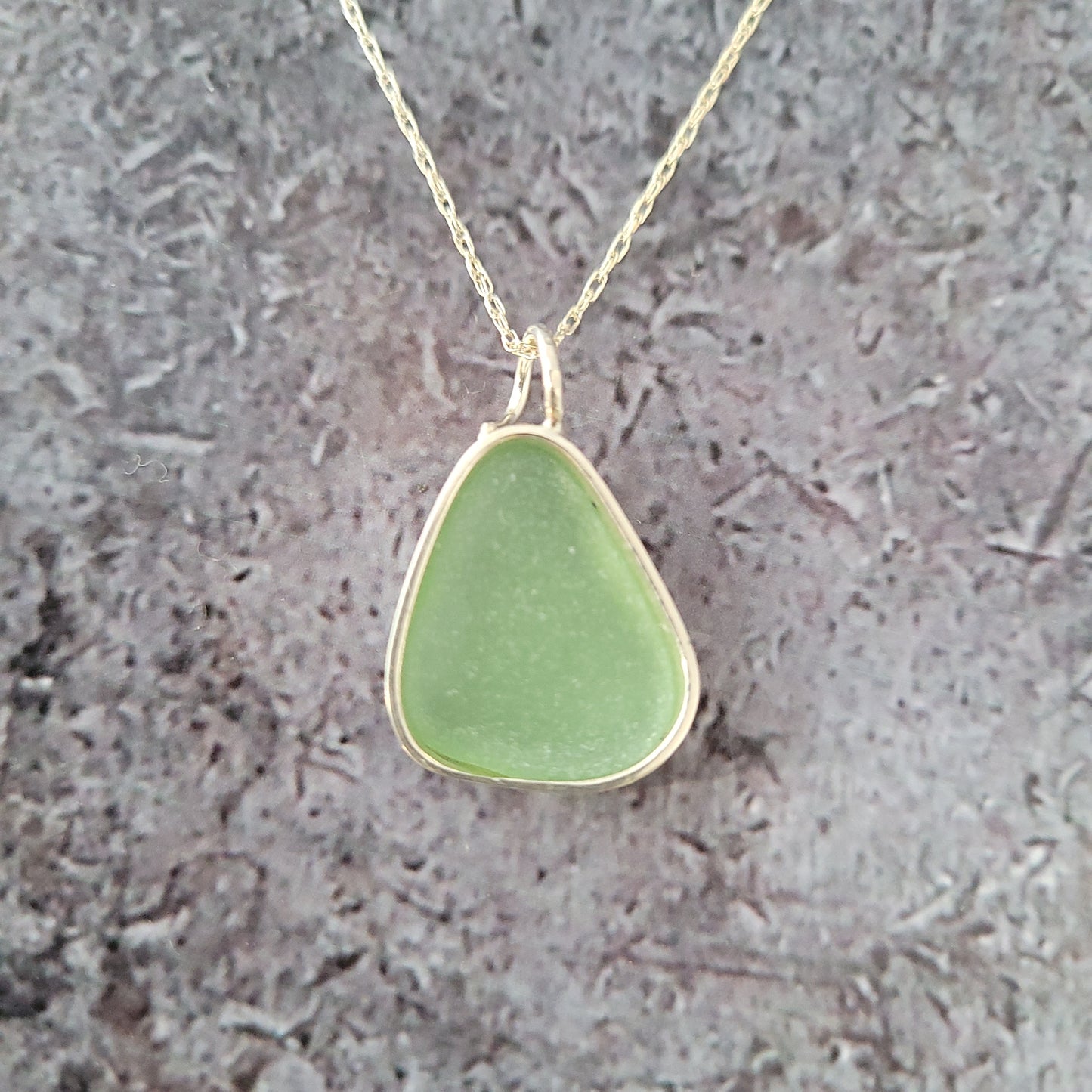 Sterling Seafoam Sea Glass Necklace