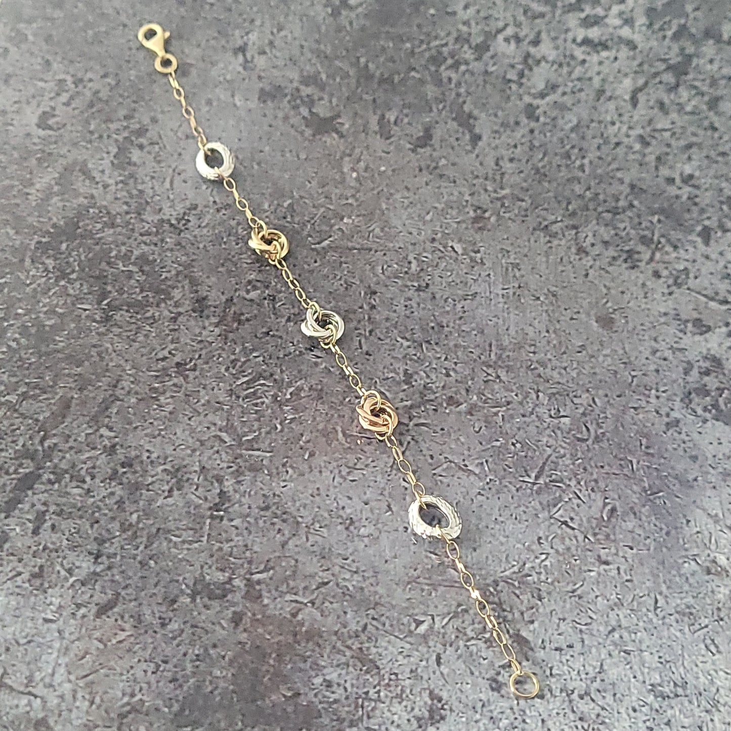 14k Tri-Color Bracelet