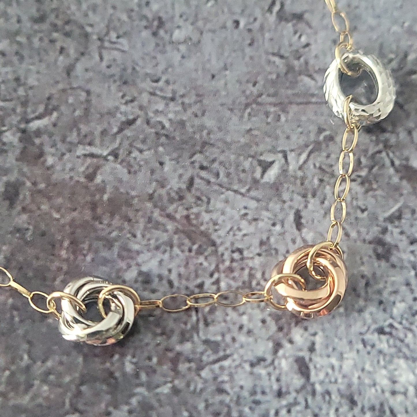 14k Tri-Color Bracelet