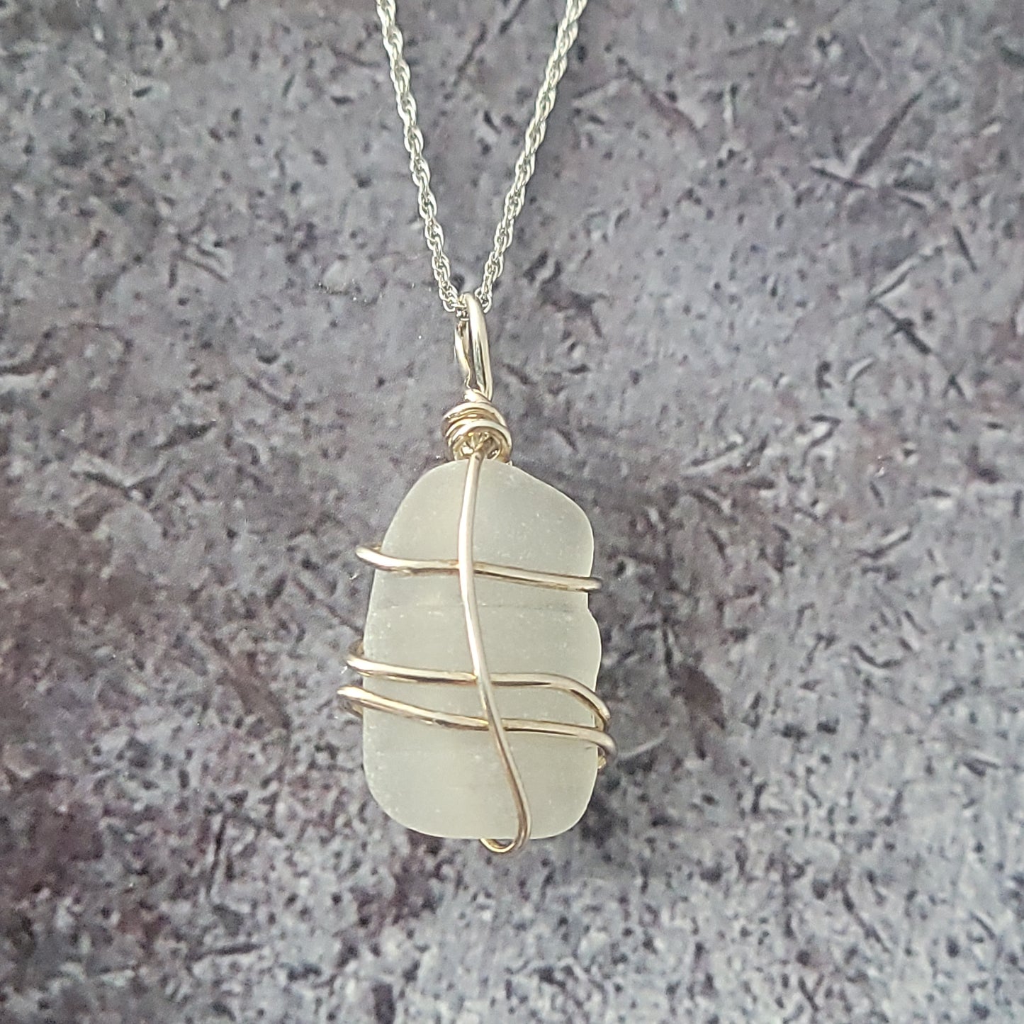 Sterling Sea Glass Pendant