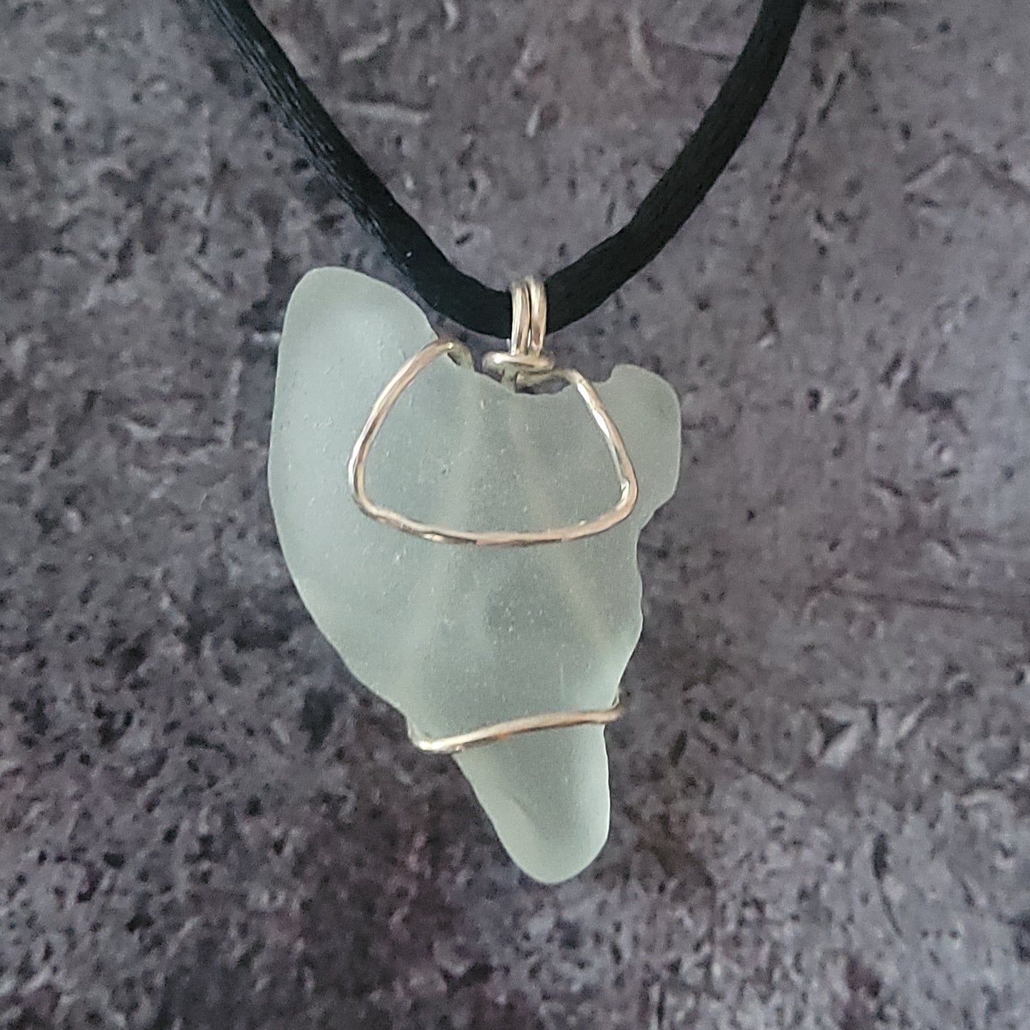 Frosted Genuine Sea Glass Necklace