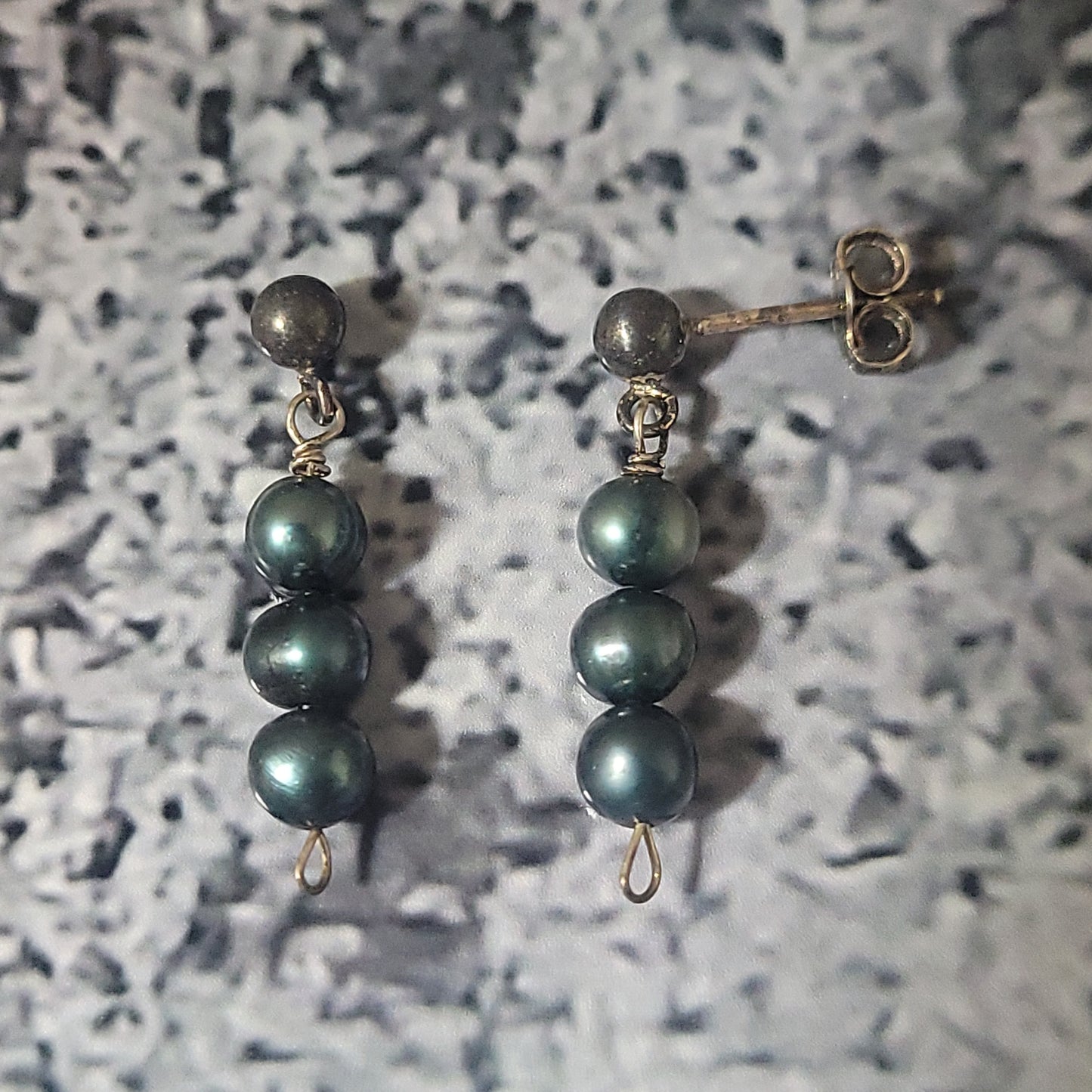 Sterling and Pearl Earrings