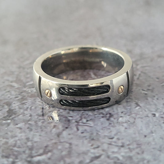 Titanium 14k Band