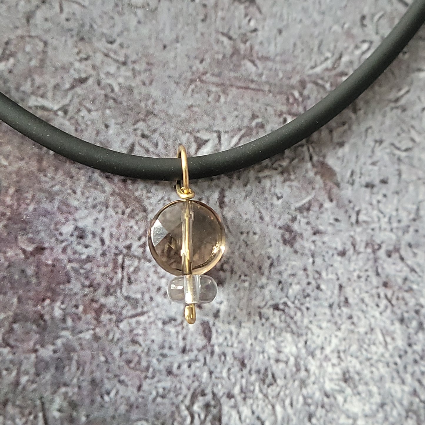 14k Smokey Quartz Necklace