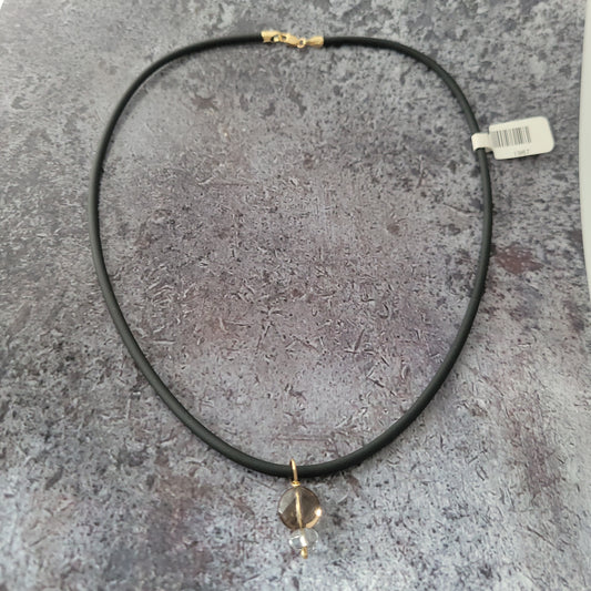 14k Smokey Quartz Necklace