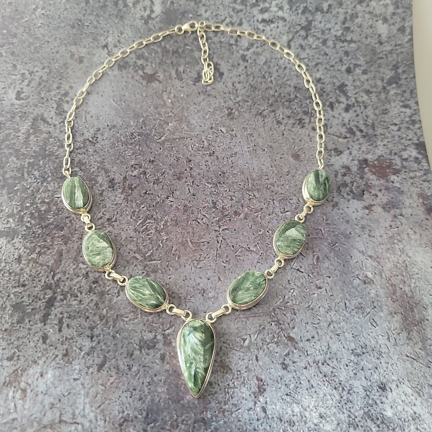 Sterling Silver Serpentine Necklace