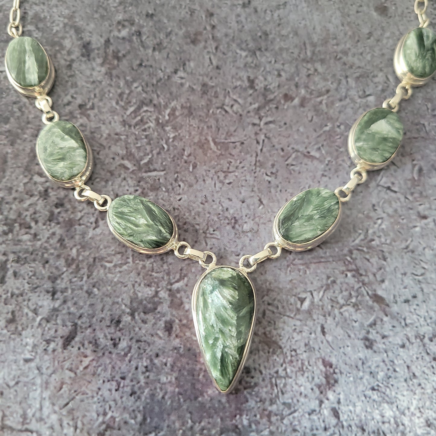 Sterling Silver Serpentine Necklace
