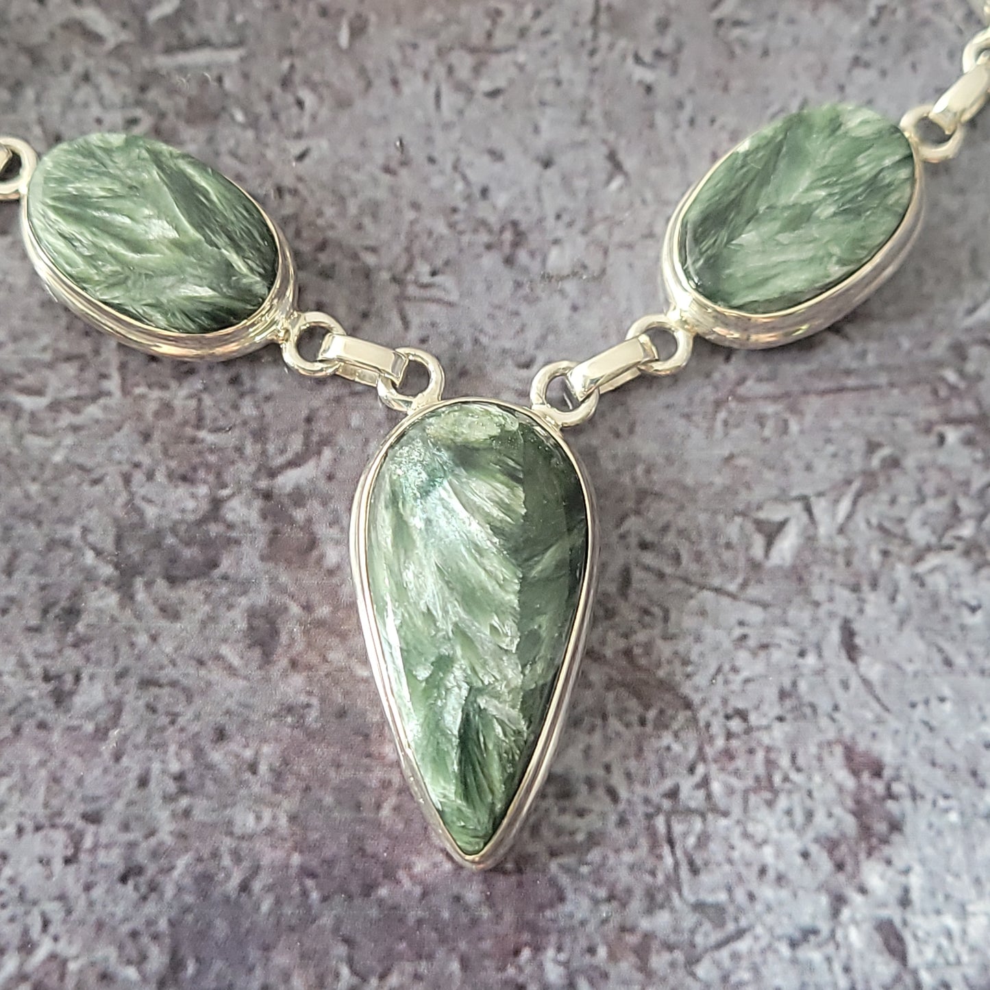 Sterling Silver Serpentine Necklace