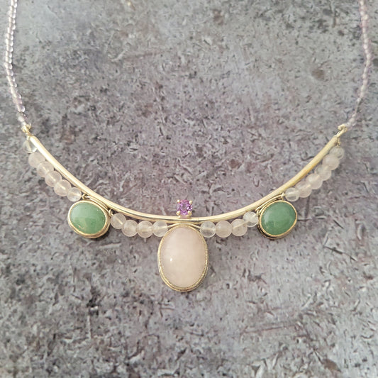 Sterling Multi Stone Necklace
