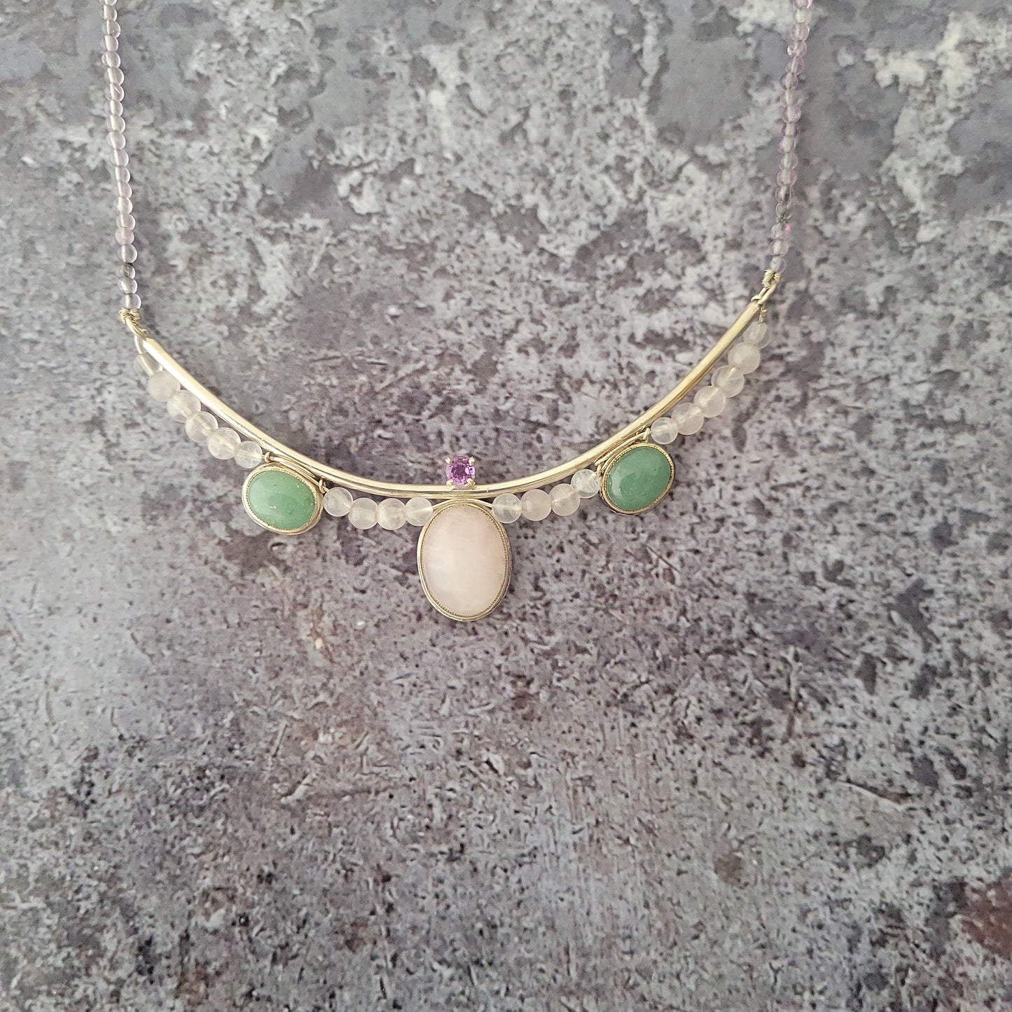 Sterling Multi Stone Necklace
