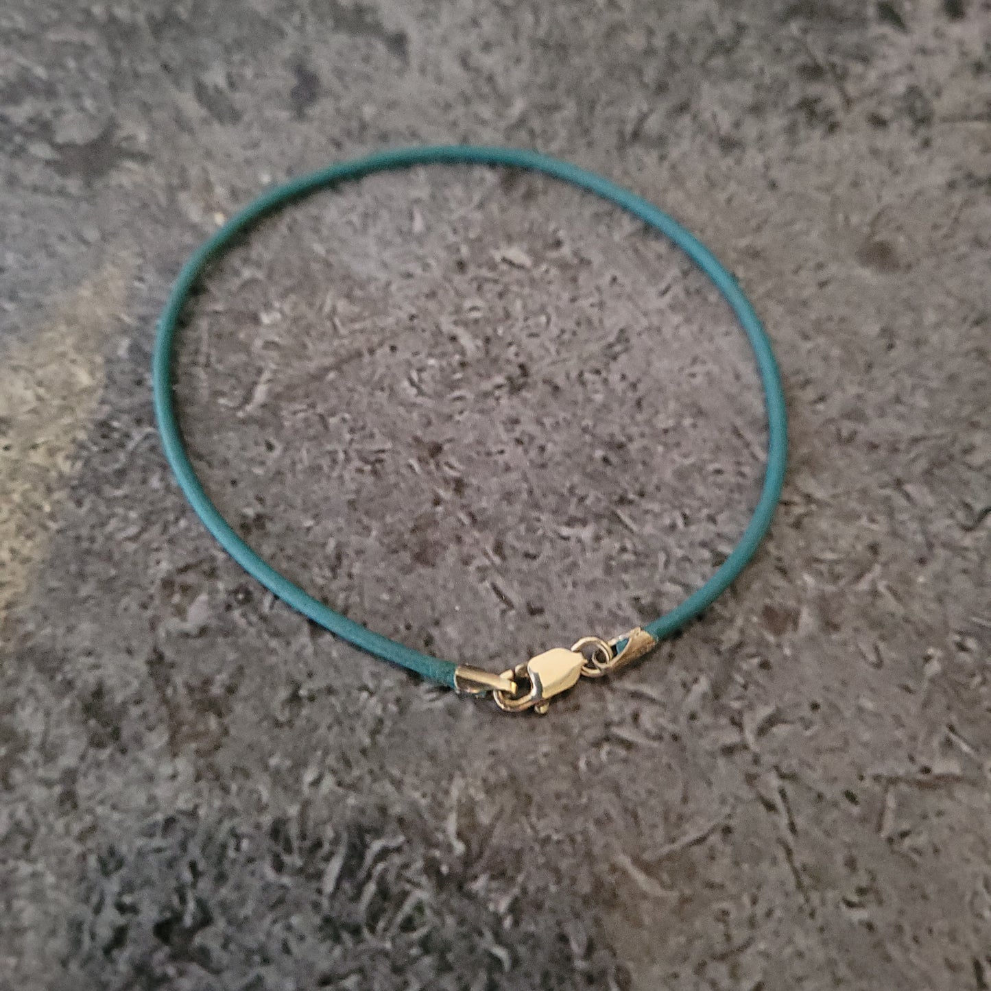 Turquoise Blue Leather Bracelet