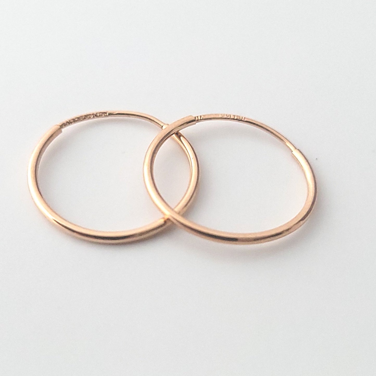 15mm Endless Hoop Earrings