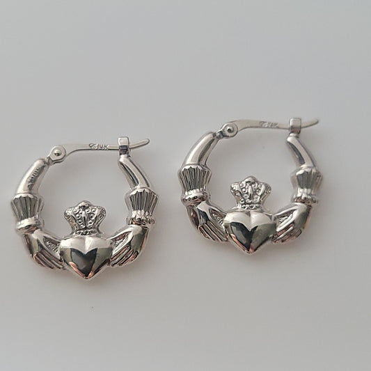 14k Claddagh Earrings. $195.00