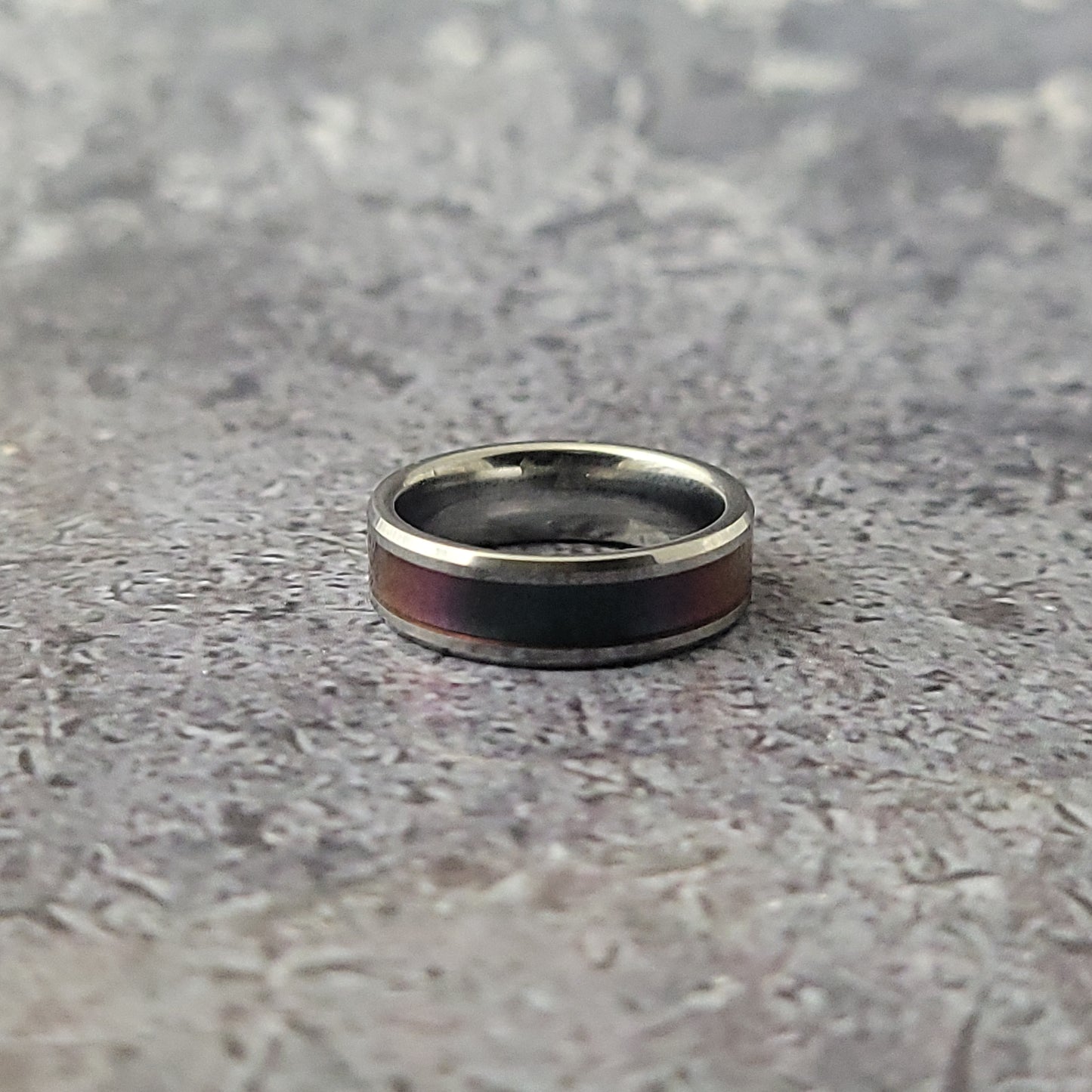 Tungsten Carbide with Color Change Blue Purple