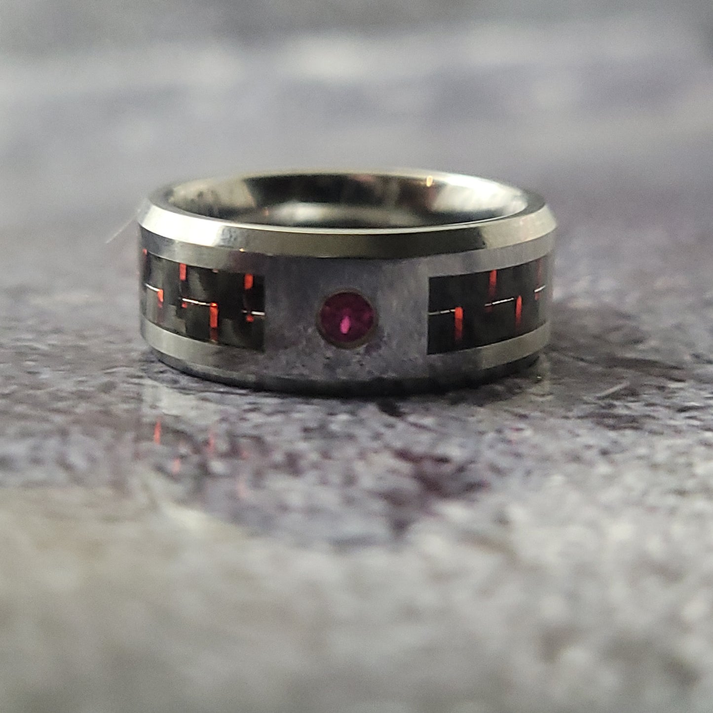 Adrian Tungsten with Red Diamond