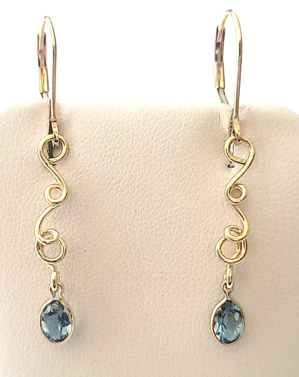 Blue Topaz Earrings