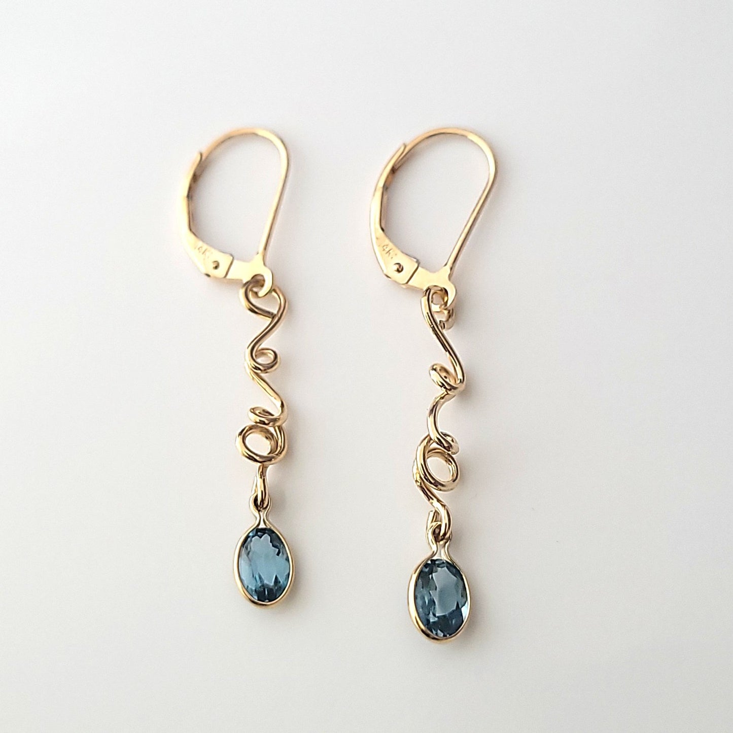 Blue Topaz Earrings