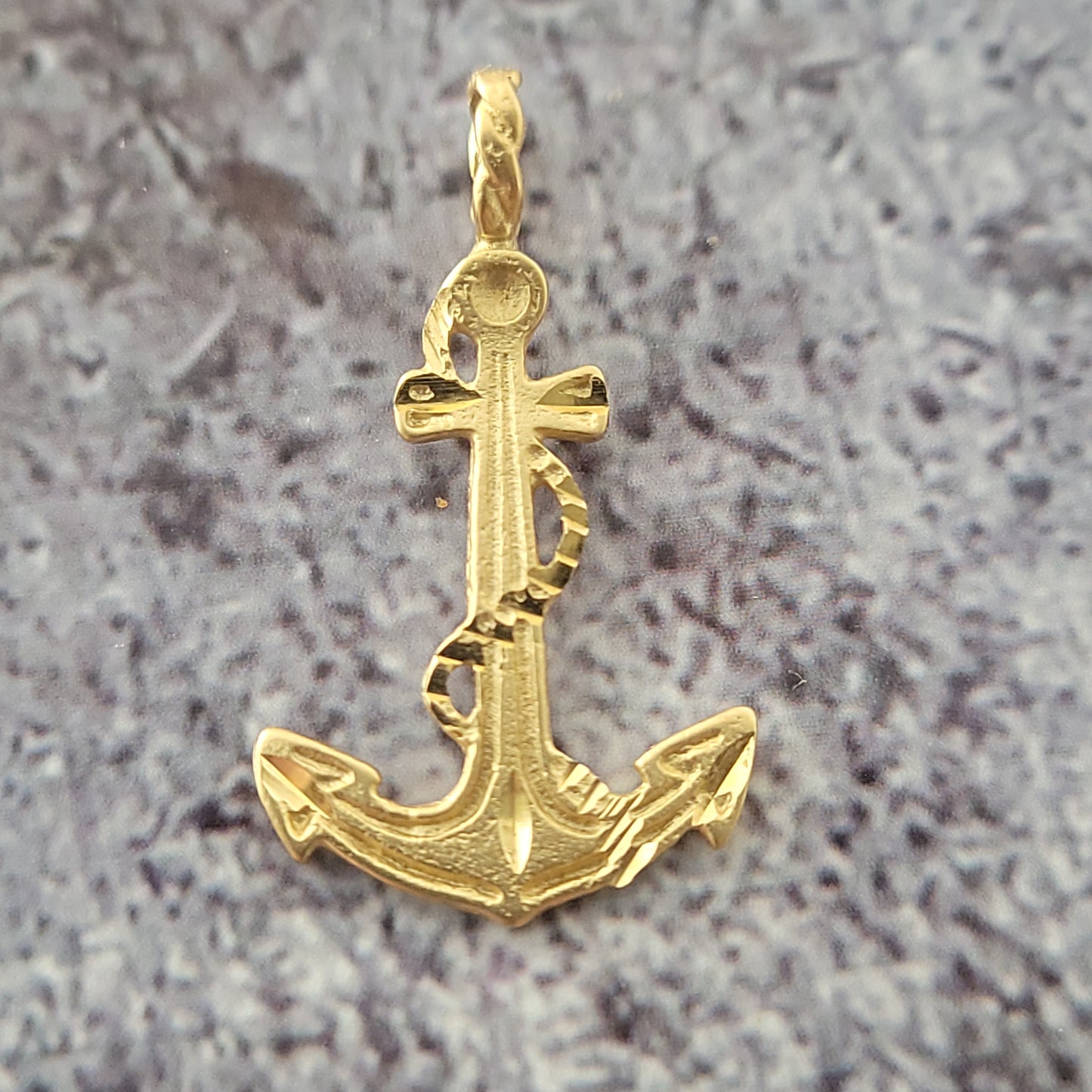 14k Anchor Pendant