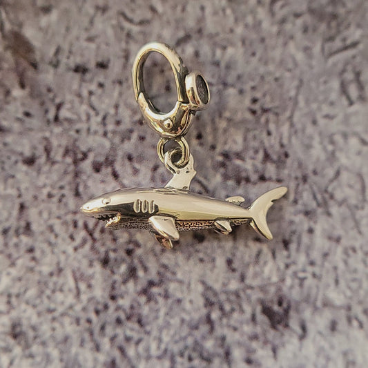 Sterling Shark Charm