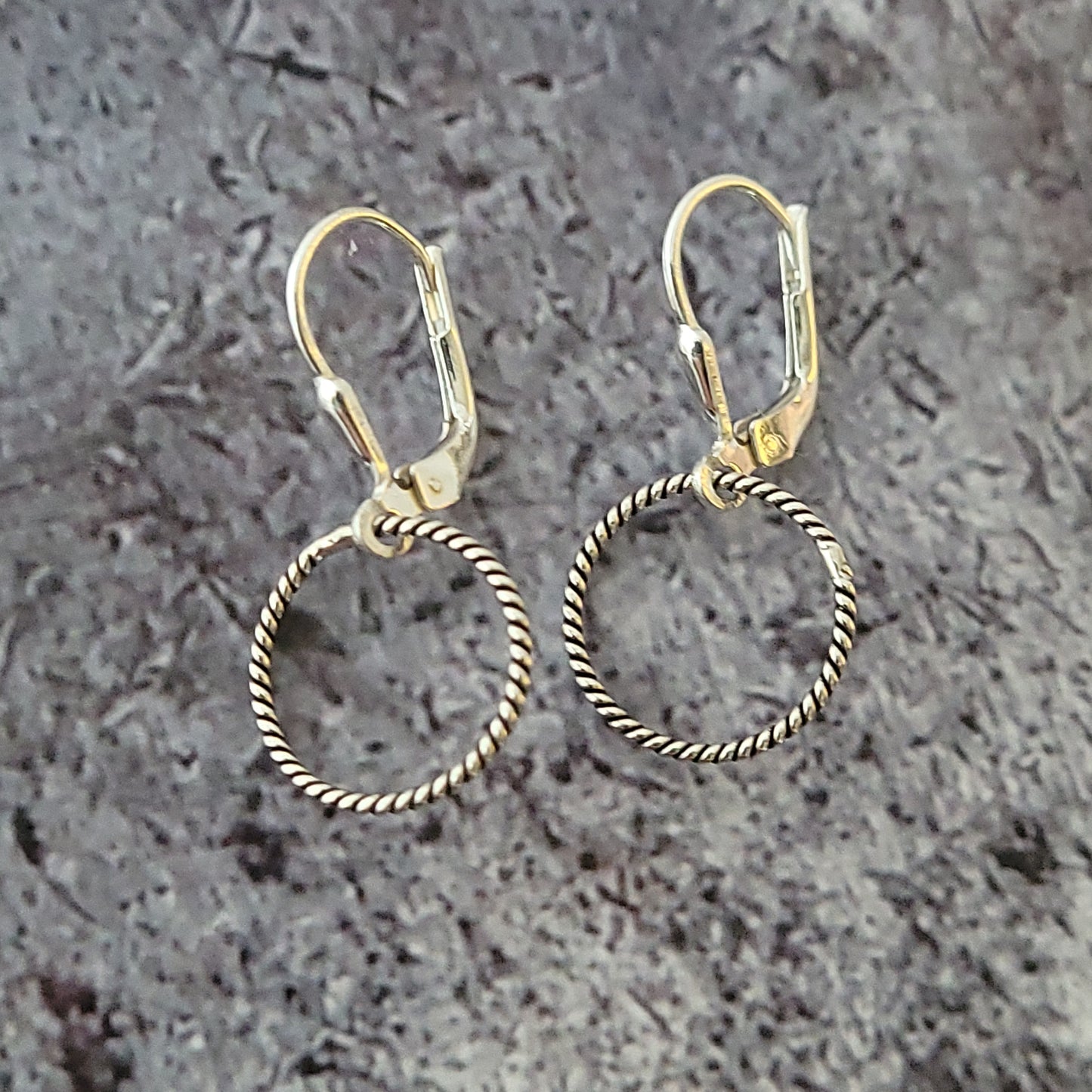 Sterling Circle Earrings