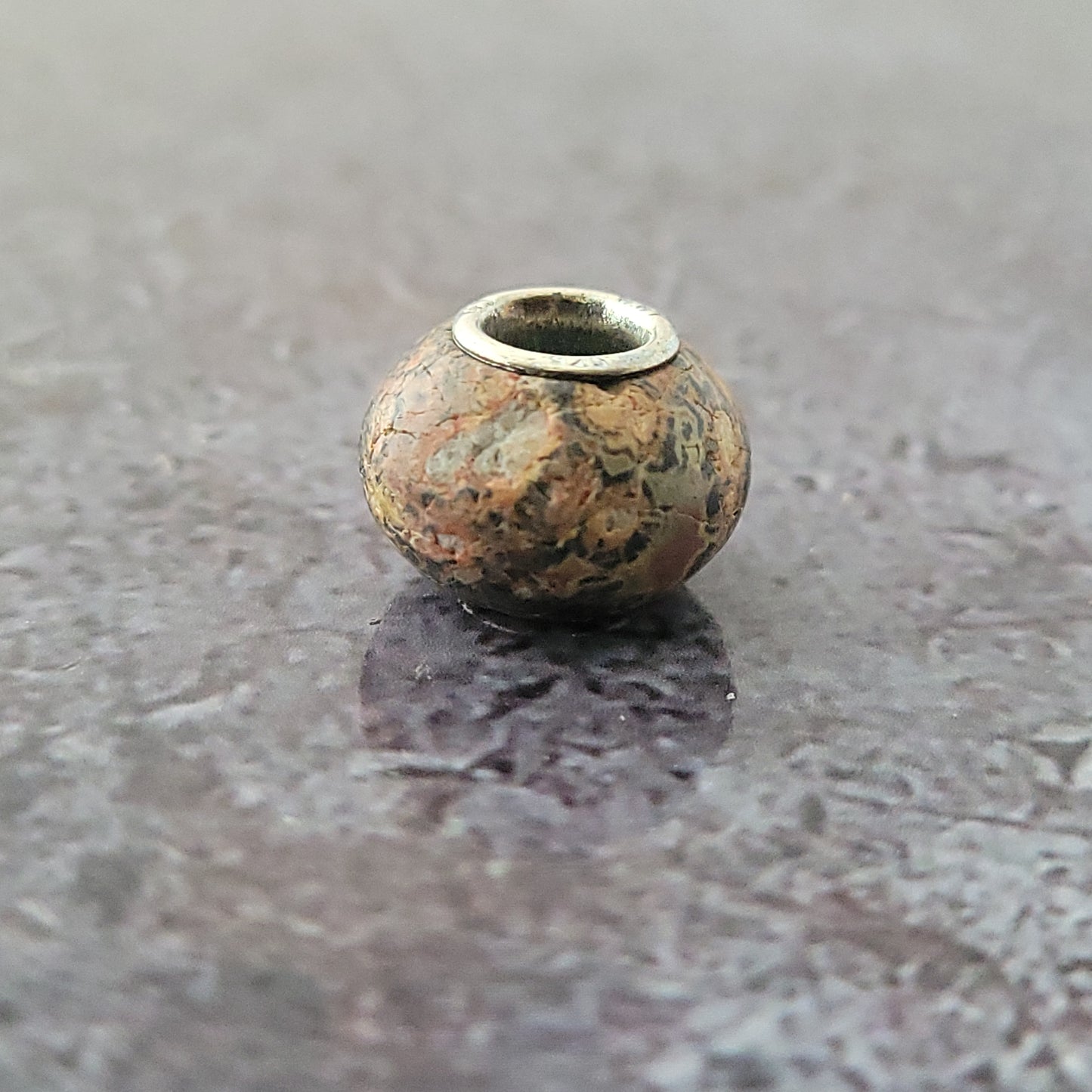 Sterling Stone Bead